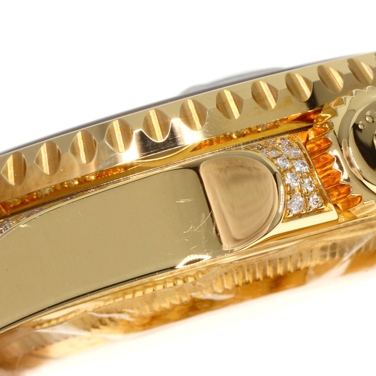 ROLEX GMT Master 2 Baguette Diamond Ruby Sapphire Watches 116758SARU K18 Yellow Gold/18K Yellow Gold mens