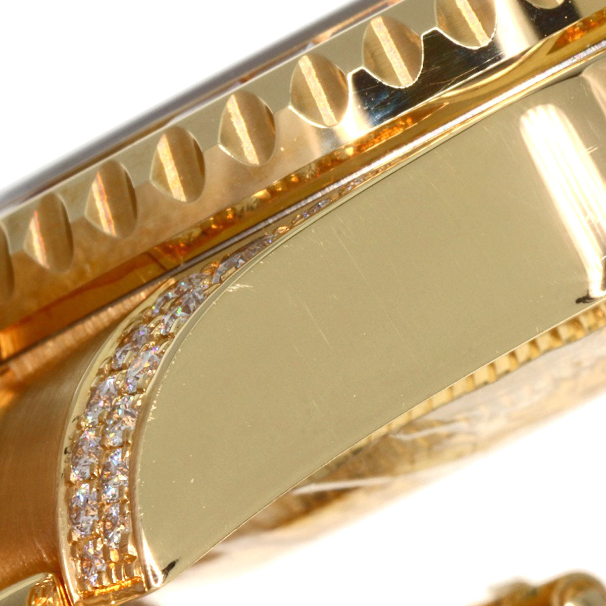 ROLEX GMT Master 2 Baguette Diamond Ruby Sapphire Watches 116758SARU K18 Yellow Gold/18K Yellow Gold mens