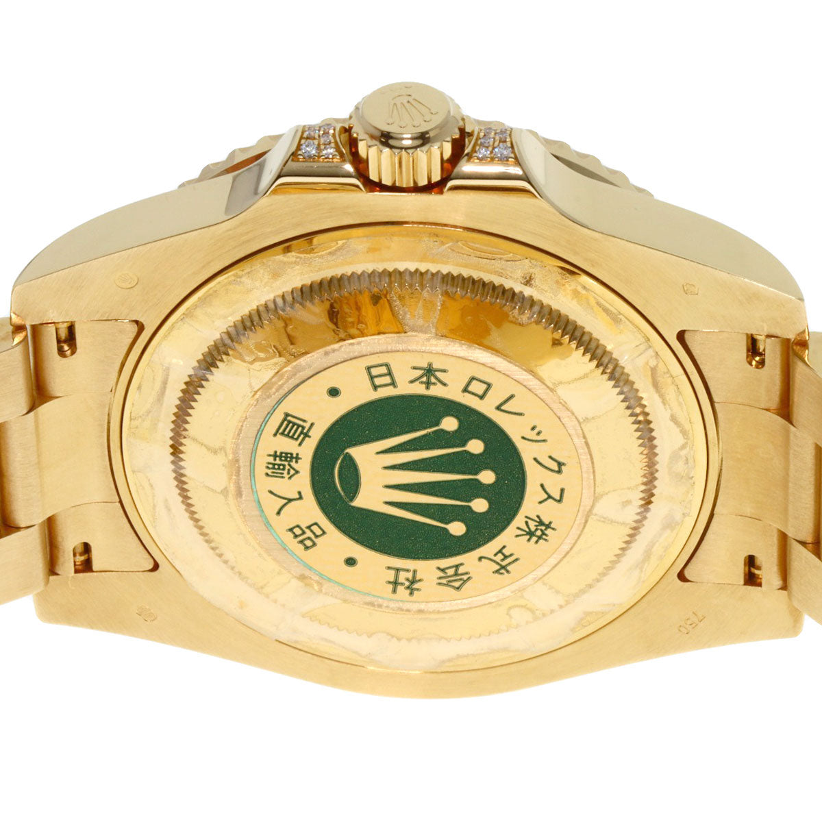 ROLEX GMT Master 2 Baguette Diamond Ruby Sapphire Watches 116758SARU K18 Yellow Gold/18K Yellow Gold mens