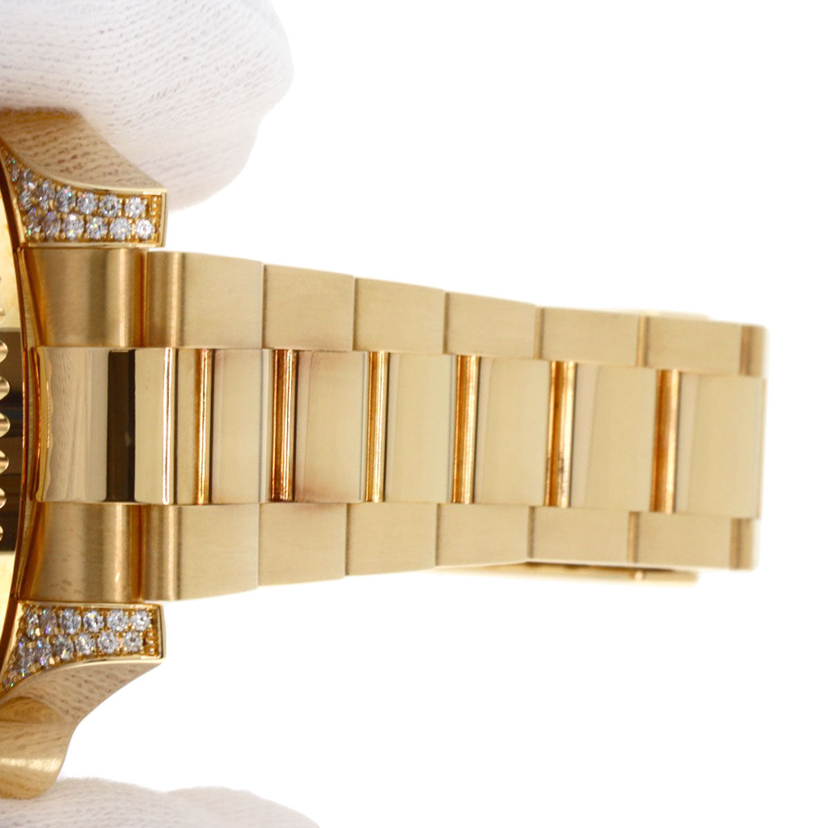 ROLEX GMT Master II Baguette Diamond Sapphire Watches 116758SA K18 Yellow Gold/18K Yellow Gold mens