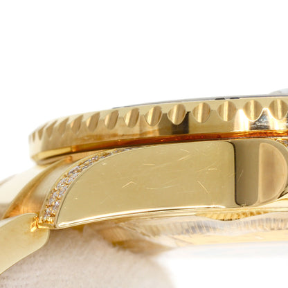 ROLEX GMT Master II Baguette Diamond Sapphire Watches 116758SA K18 Yellow Gold/18K Yellow Gold mens
