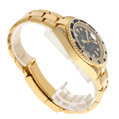 ROLEX GMT Master II Baguette Diamond Sapphire Watches 116758SA K18 Yellow Gold/18K Yellow Gold mens