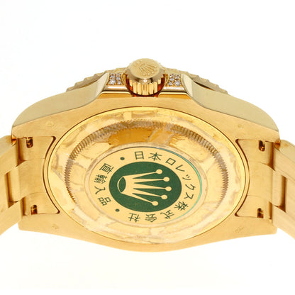 ROLEX GMT Master II Baguette Diamond Sapphire Watches 116758SA K18 Yellow Gold/18K Yellow Gold mens