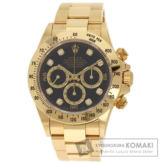 ROLEX Cosmograph Daytona 8P Diamond Watches 16528G K18 Yellow Gold/18K Yellow Gold mens