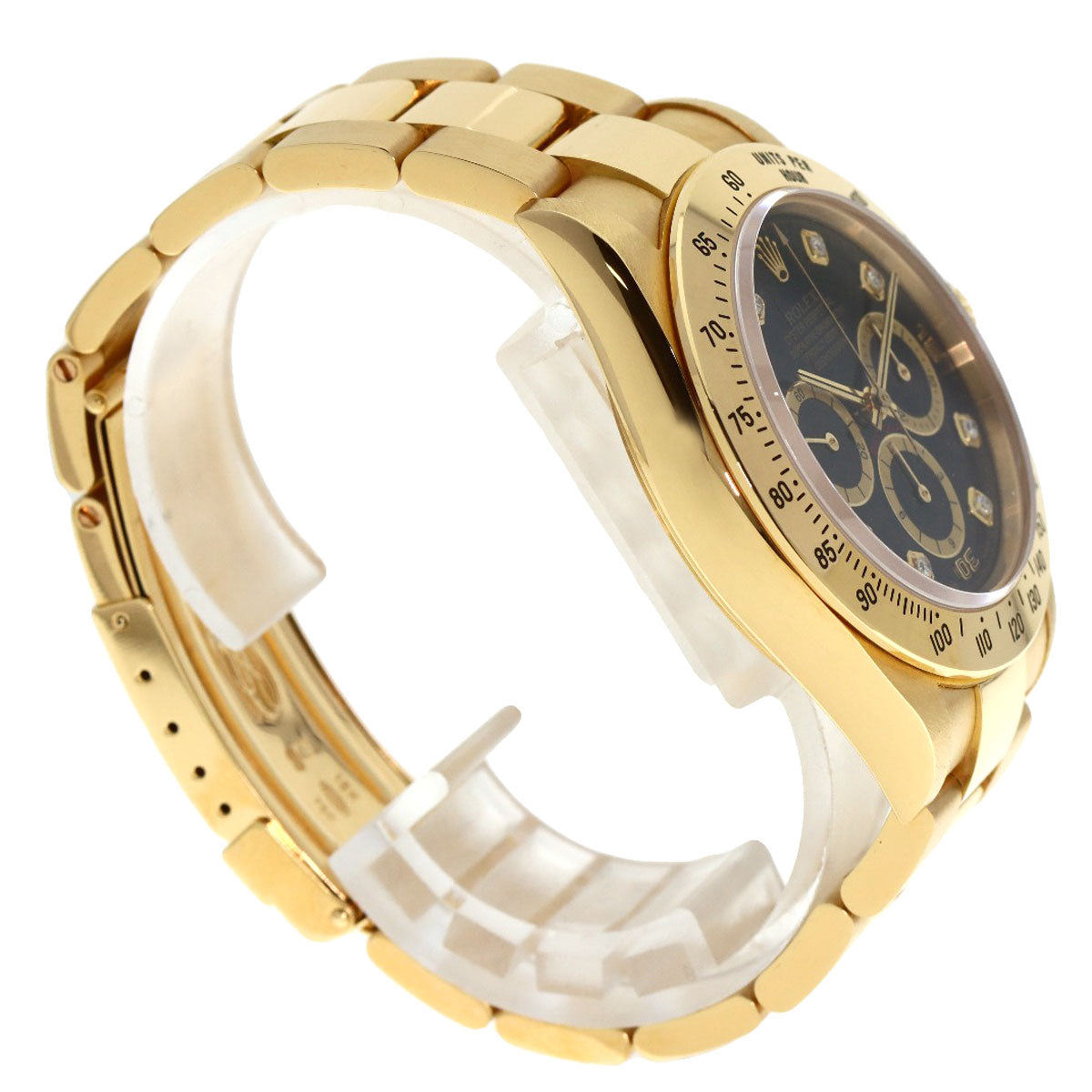 ROLEX Cosmograph Daytona 8P Diamond Watches 16528G K18 Yellow Gold/18K Yellow Gold mens