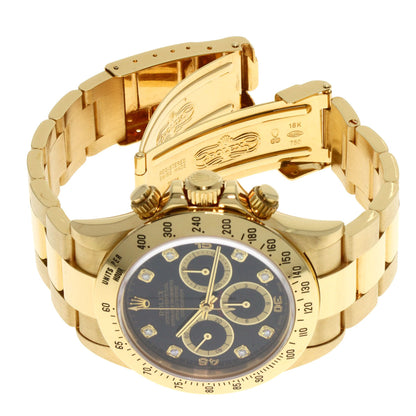 ROLEX Cosmograph Daytona 8P Diamond Watches 16528G K18 Yellow Gold/18K Yellow Gold mens