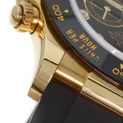 ROLEX Cosmograph Daytona 8P Diamond Watches 116518LNG K18 Yellow Gold/Rubber mens