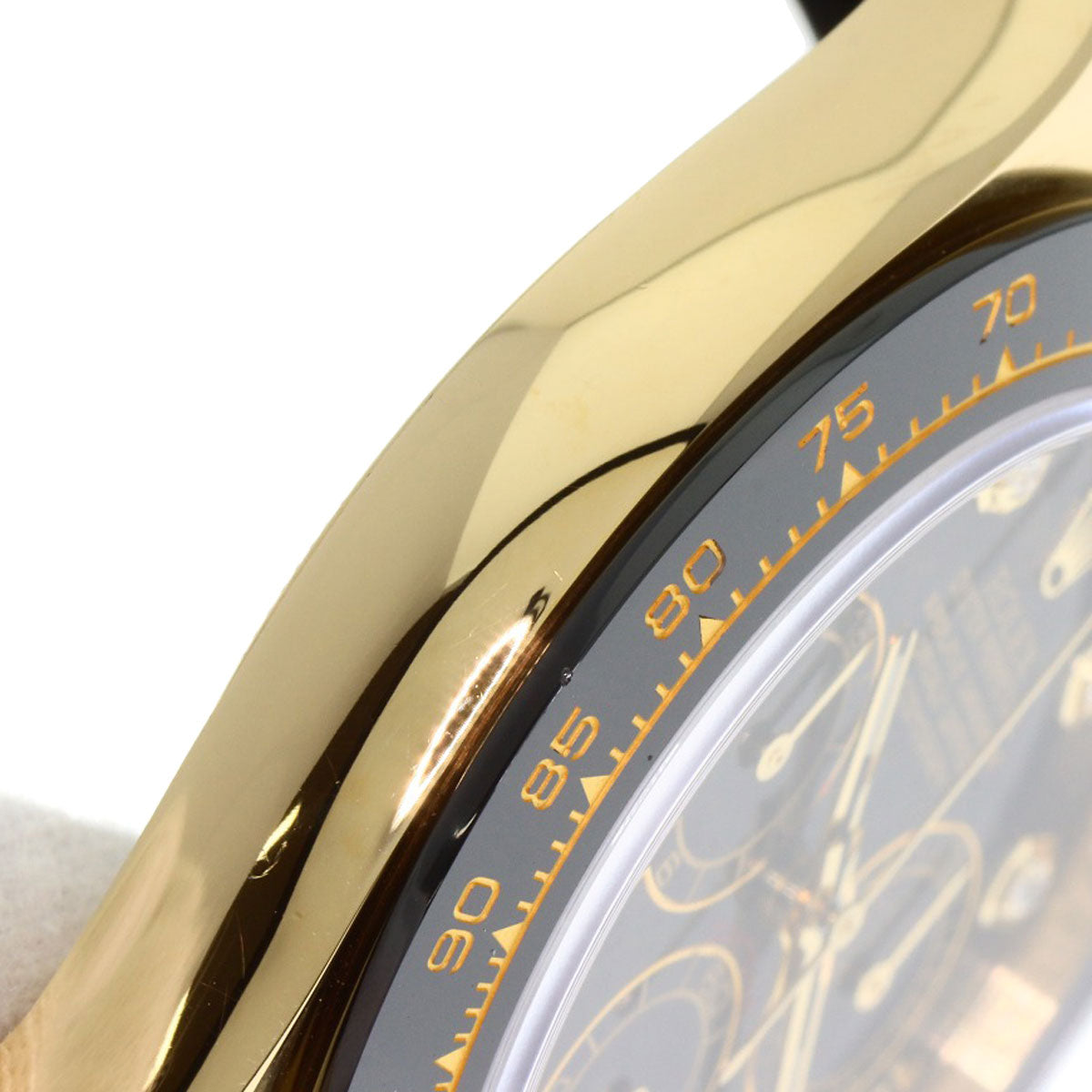 ROLEX Cosmograph Daytona 8P Diamond Watches 116518LNG K18 Yellow Gold/Rubber mens