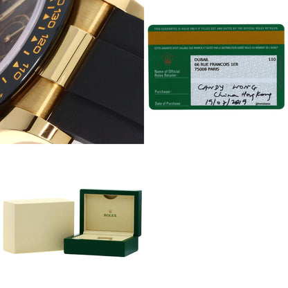 ROLEX Cosmograph Daytona 8P Diamond Watches 116518LNG K18 Yellow Gold/Rubber mens