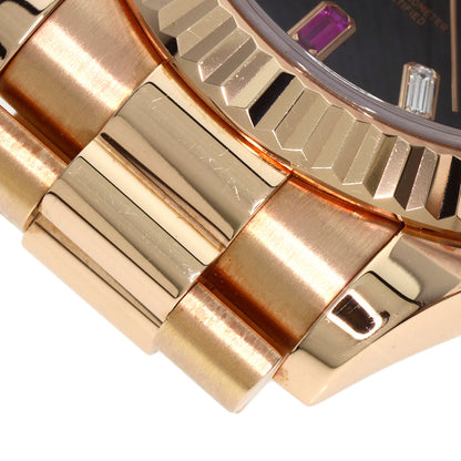 ROLEX Day-Date 2 Diamond 2PRuby Watches 218235BG K18 Pink Gold/18K Pink Gold mens