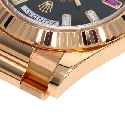 ROLEX Day-Date 2 Diamond 2PRuby Watches 218235BG K18 Pink Gold/18K Pink Gold mens
