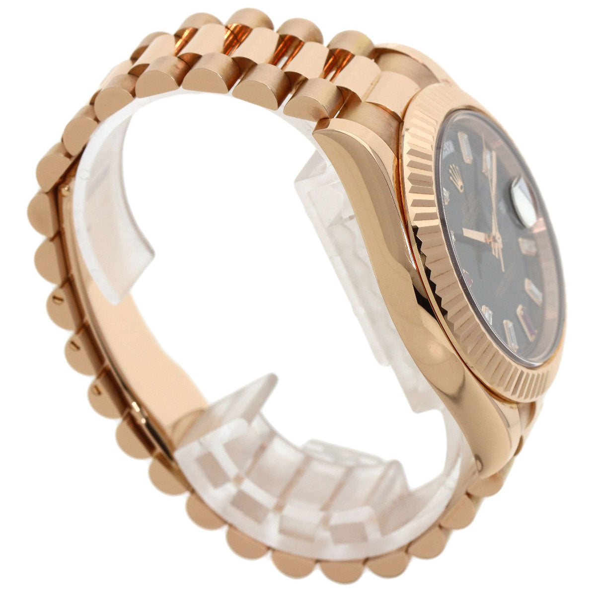 ROLEX Day-Date 2 Diamond 2PRuby Watches 218235BG K18 Pink Gold/18K Pink Gold mens