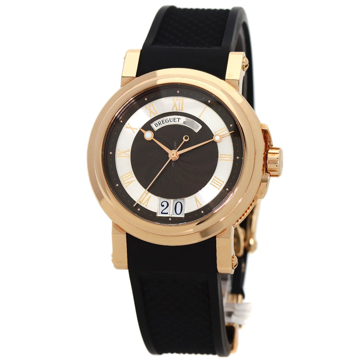 Breguet Marine 2 Large Date Watches Ref.5817 K18RG/Rubber mens