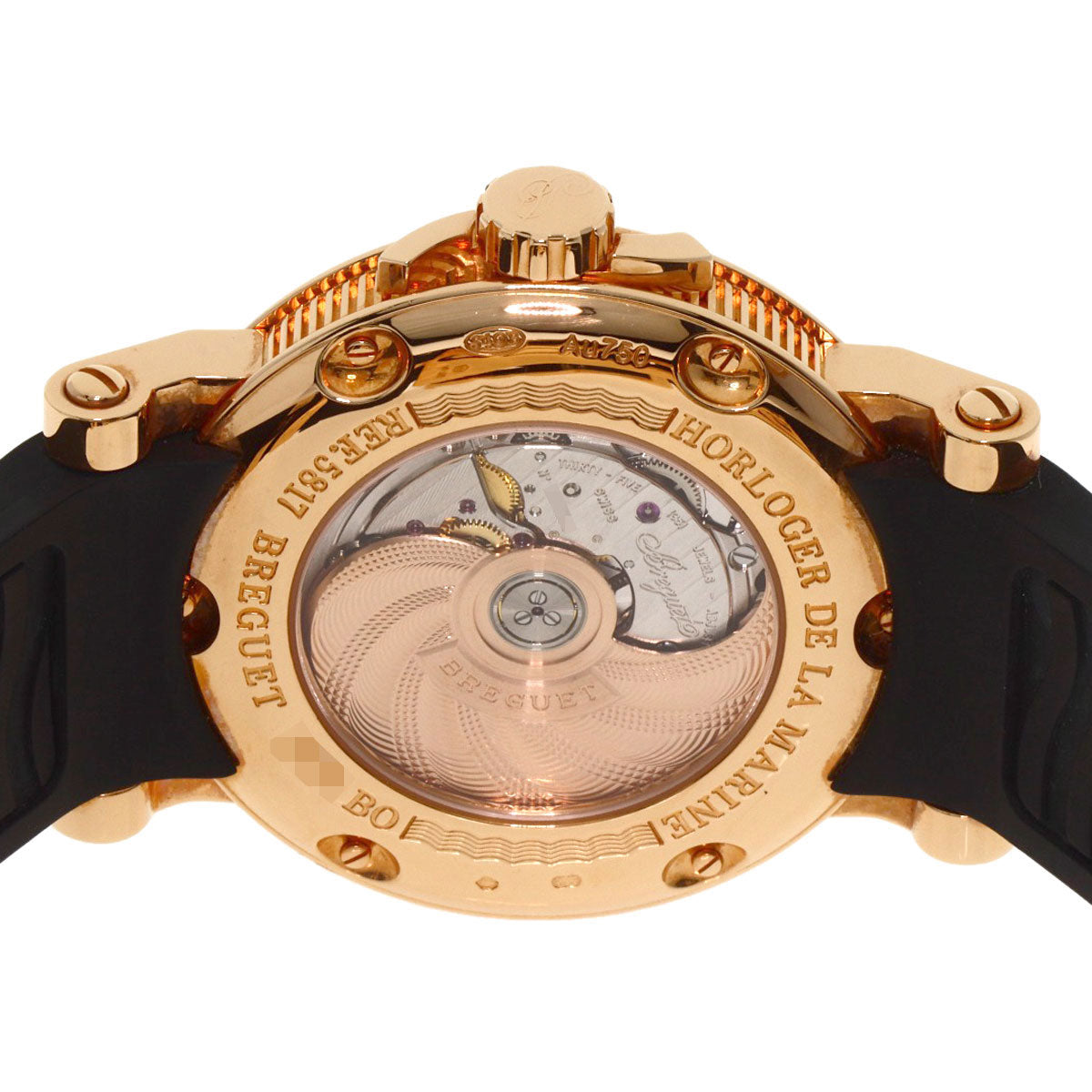Breguet Marine 2 Large Date Watches Ref.5817 K18RG/Rubber mens