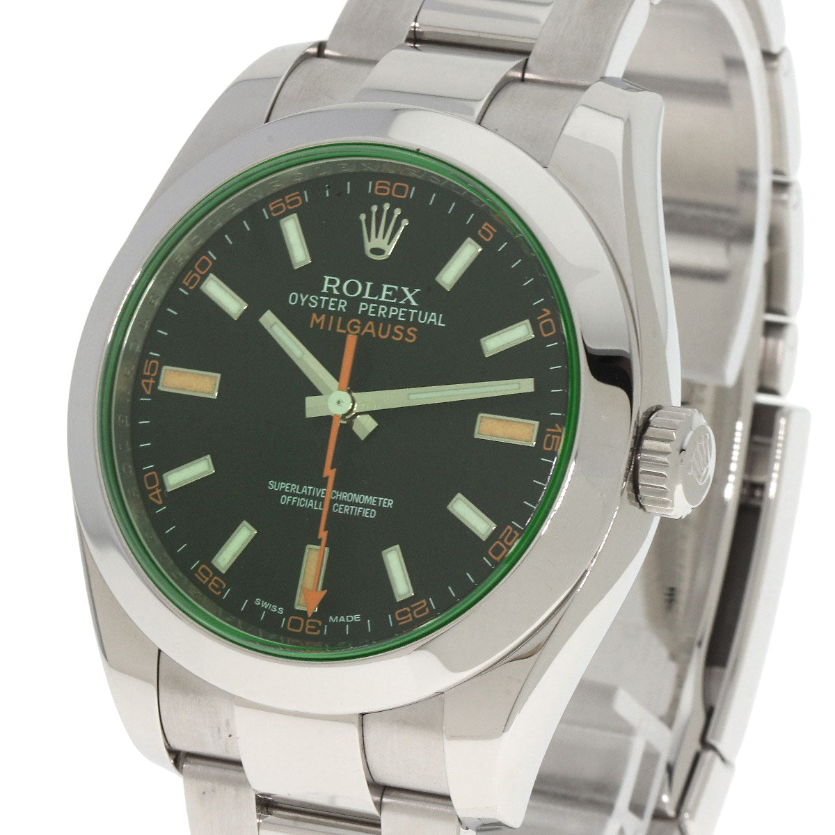 ROLEX Milgauss Watches 116400GV Stainless Steel/Stainless Steel mens