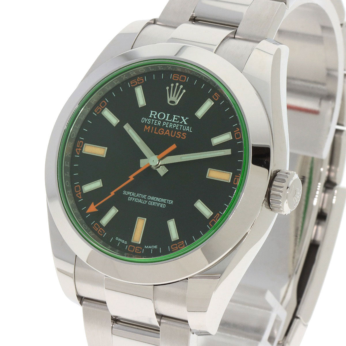 ROLEX Milgauss Watches 116400GV Stainless Steel/Stainless Steel mens