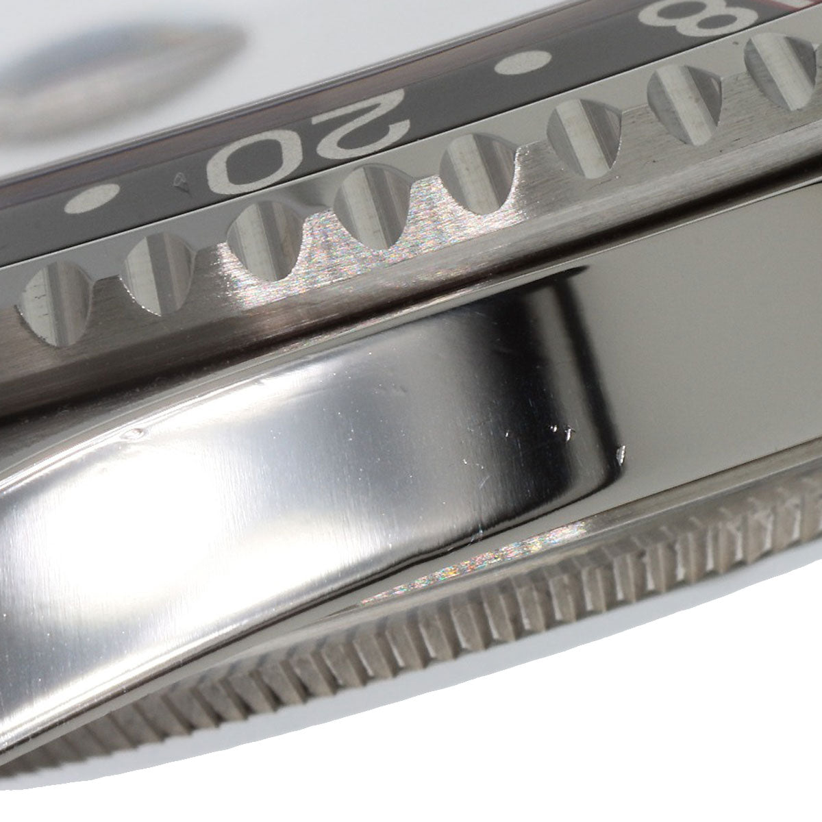 ROLEX GMT Master II Red and Black Bezel Tritium Watches 16710 Stainless Steel/Stainless Steel mens