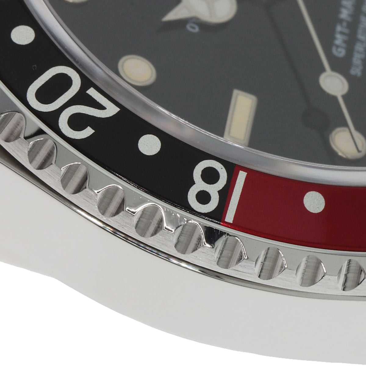 ROLEX GMT Master II Red and Black Bezel Tritium Watches 16710 Stainless Steel/Stainless Steel mens
