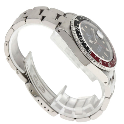 ROLEX GMT Master II Red and Black Bezel Tritium Watches 16710 Stainless Steel/Stainless Steel mens