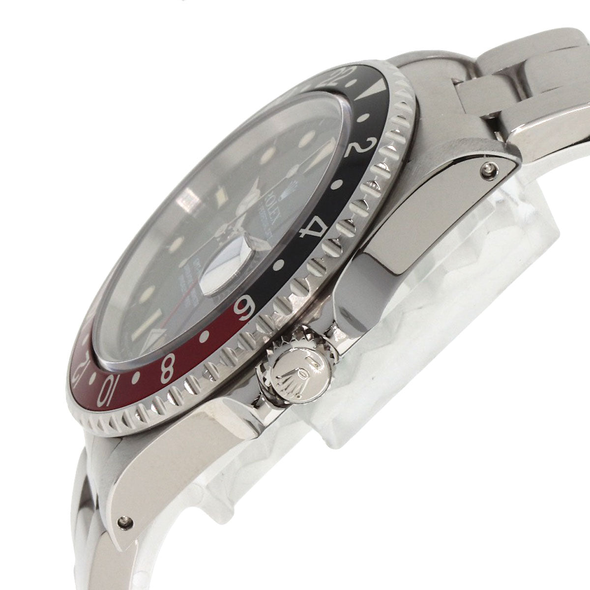 ROLEX GMT Master II Red and Black Bezel Tritium Watches 16710 Stainless Steel/Stainless Steel mens