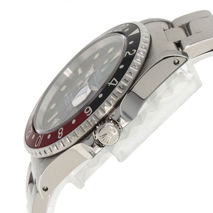 ROLEX GMT Master II Red and Black Bezel Tritium Watches 16710 Stainless Steel/Stainless Steel mens