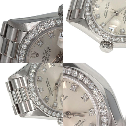 ROLEX Datejust 10P Bezel Diamond Watches 69136G Platinum/PT Ladies