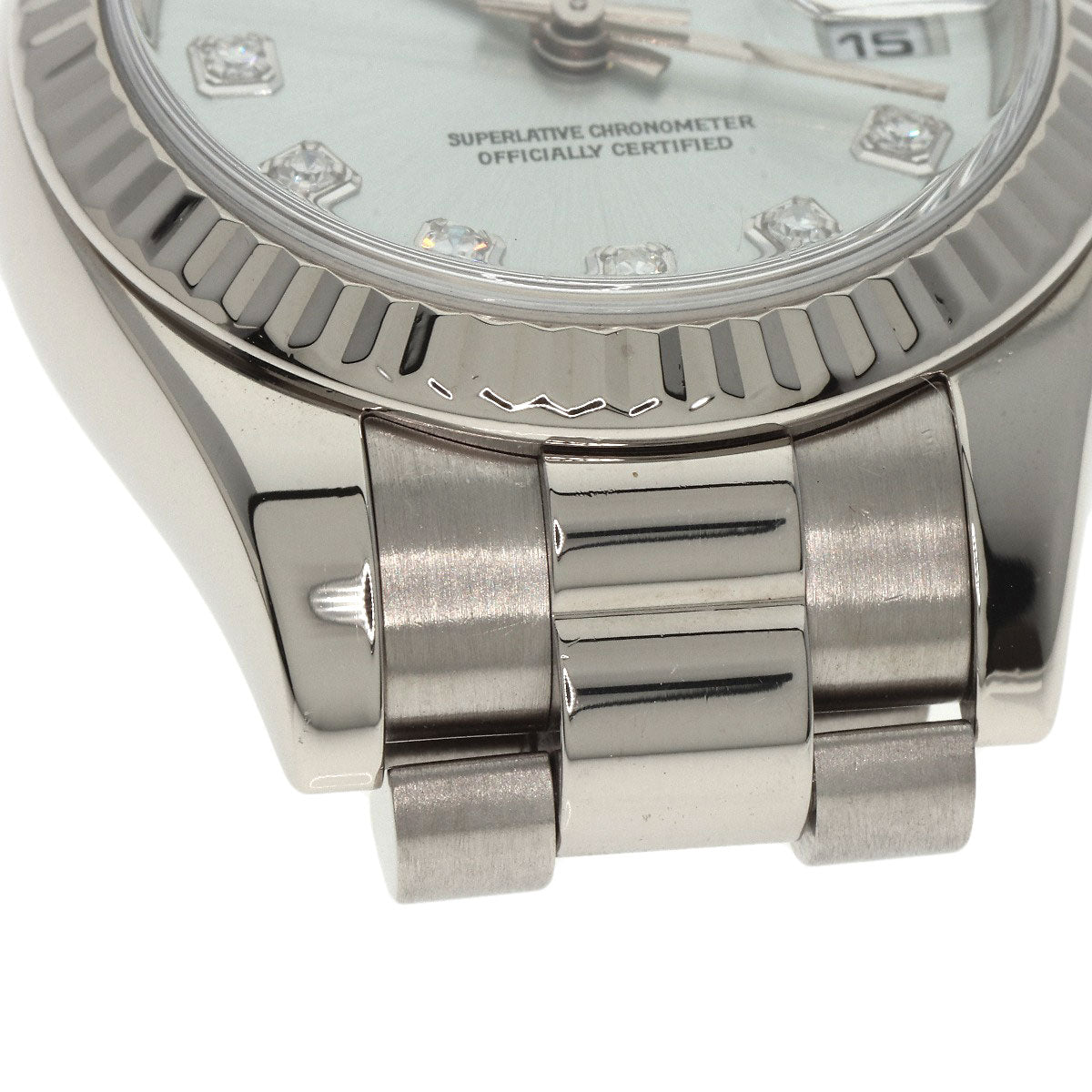 ROLEX Datejust 10P Diamond Watches 179179G K18 White Gold/K18 White Gold Ladies