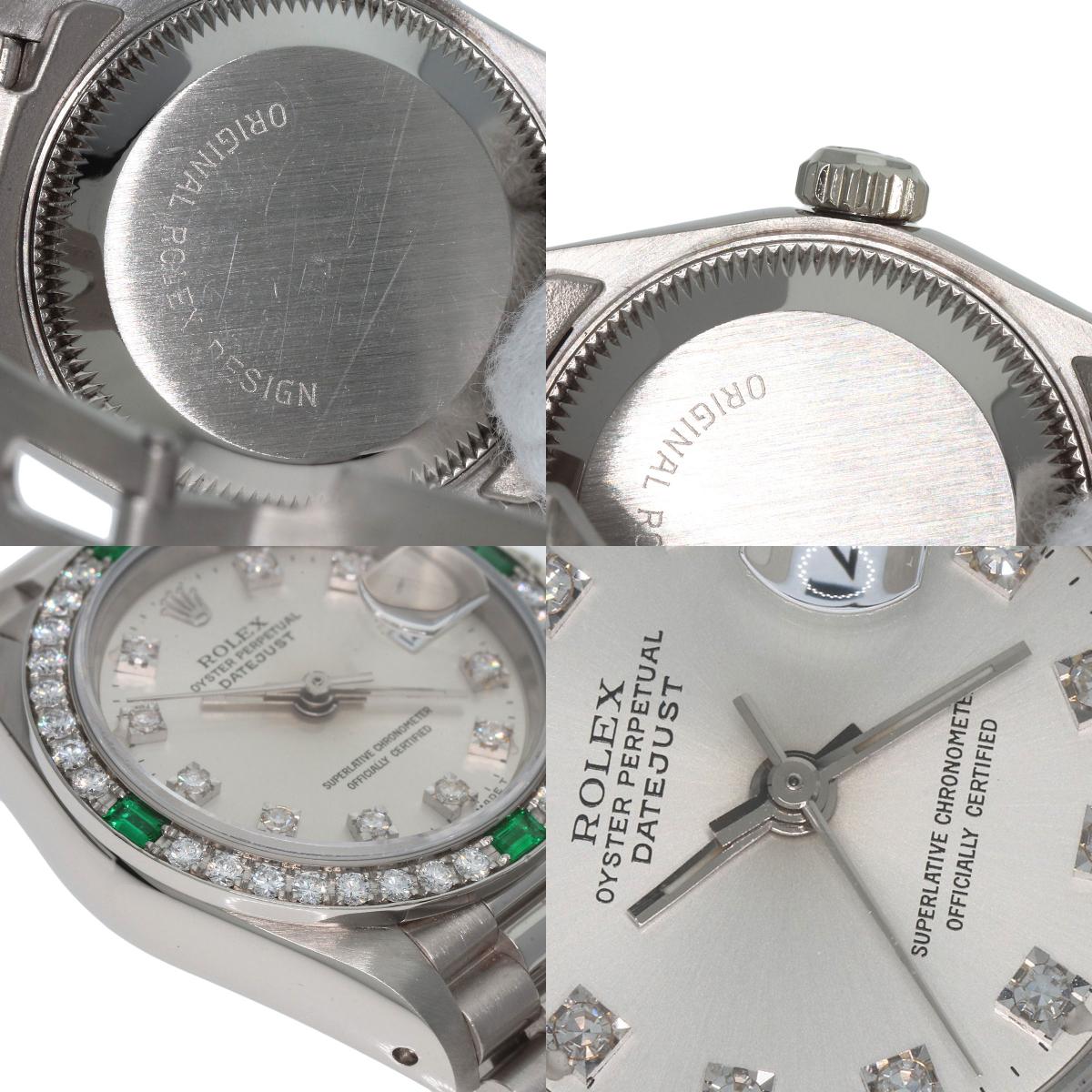 ROLEX Datejust Diamond Emerald Watches 69079G K18 White Gold/K18 White Gold Ladies