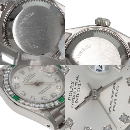 ROLEX Datejust Diamond Emerald Watches 69079G K18 White Gold/K18 White Gold Ladies