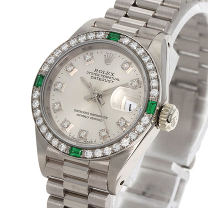 ROLEX Datejust Diamond Emerald Watches 69079G K18 White Gold/K18 White Gold Ladies