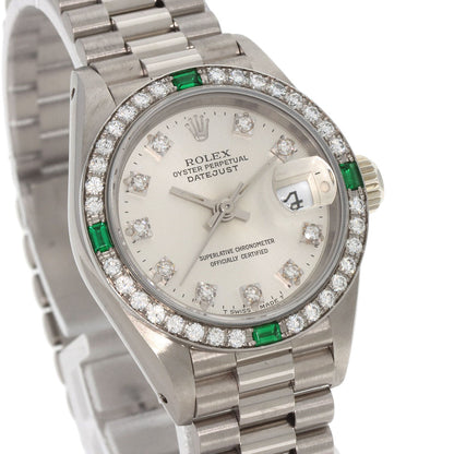 ROLEX Datejust Diamond Emerald Watches 69079G K18 White Gold/K18 White Gold Ladies