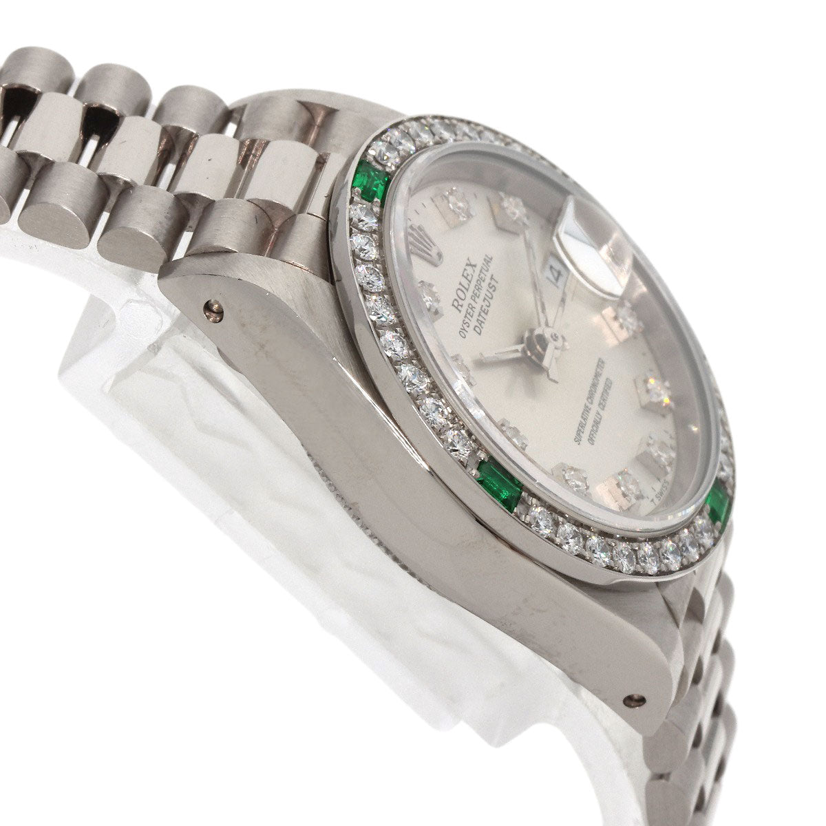 ROLEX Datejust Diamond Emerald Watches 69079G K18 White Gold/K18 White Gold Ladies