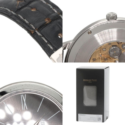 AUDEMARS PIGUET Jules Audemars Extra Flat Watches 15126BC.00.D002CR.01 K18 White Gold/Leather mens