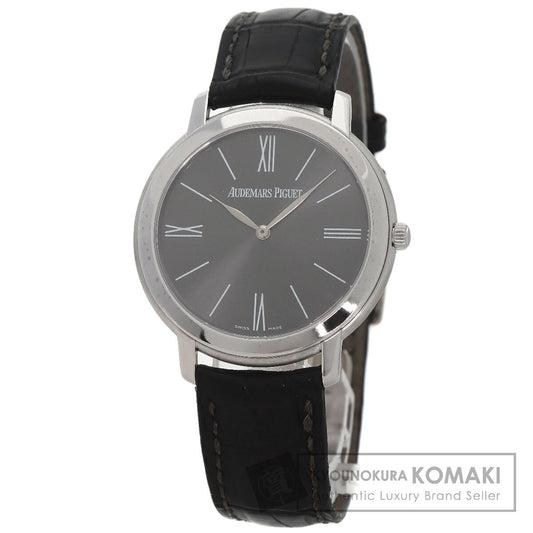 AUDEMARS PIGUET Jules Audemars Extra Flat Watches 15126BC.00.D002CR.01 K18 White Gold/Leather mens