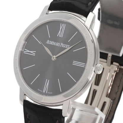 AUDEMARS PIGUET Jules Audemars Extra Flat Watches 15126BC.00.D002CR.01 K18 White Gold/Leather mens