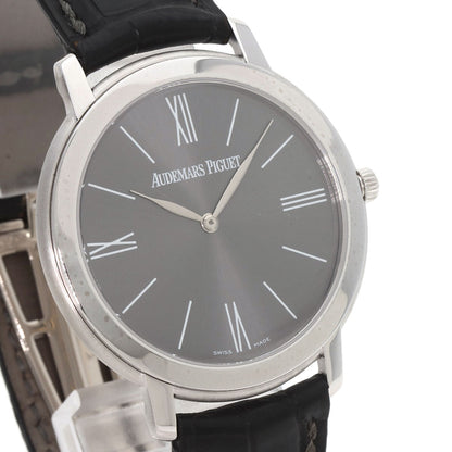 AUDEMARS PIGUET Jules Audemars Extra Flat Watches 15126BC.00.D002CR.01 K18 White Gold/Leather mens