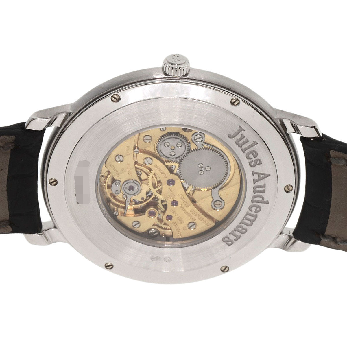 AUDEMARS PIGUET Jules Audemars Extra Flat Watches 15126BC.00.D002CR.01 K18 White Gold/Leather mens