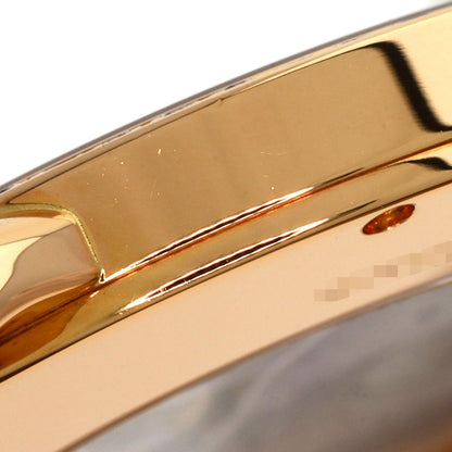 CARTIER Ronde Louis Cartier LM 1.4" Diamond Watches WR000651 K18 Pink Gold/Leather mens