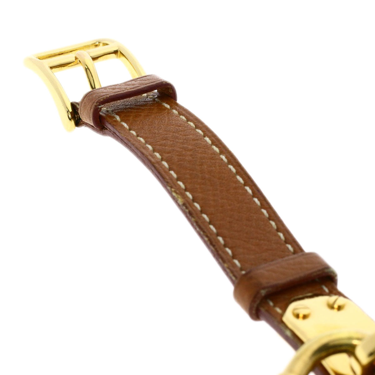 HERMES Kelly watch Watches Gold Plated/Leather Ladies