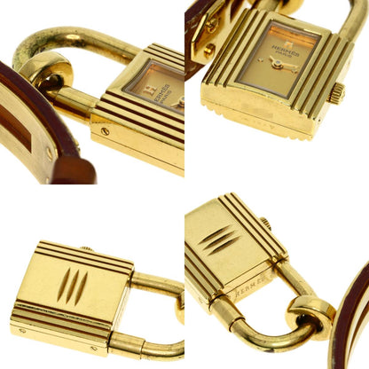 HERMES Kelly watch Watches Gold Plated/Leather Ladies