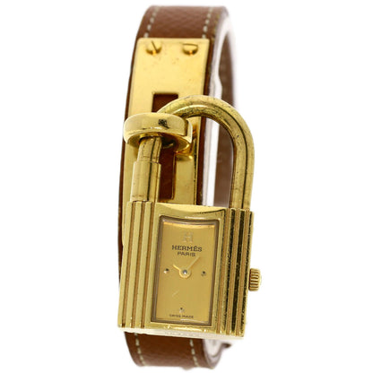 HERMES Kelly watch Watches Gold Plated/Leather Ladies