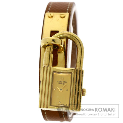 HERMES Kelly watch Watches Gold Plated/Leather Ladies