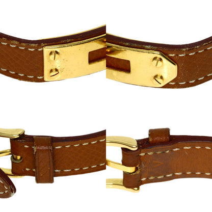 HERMES Kelly watch Watches Gold Plated/Leather Ladies
