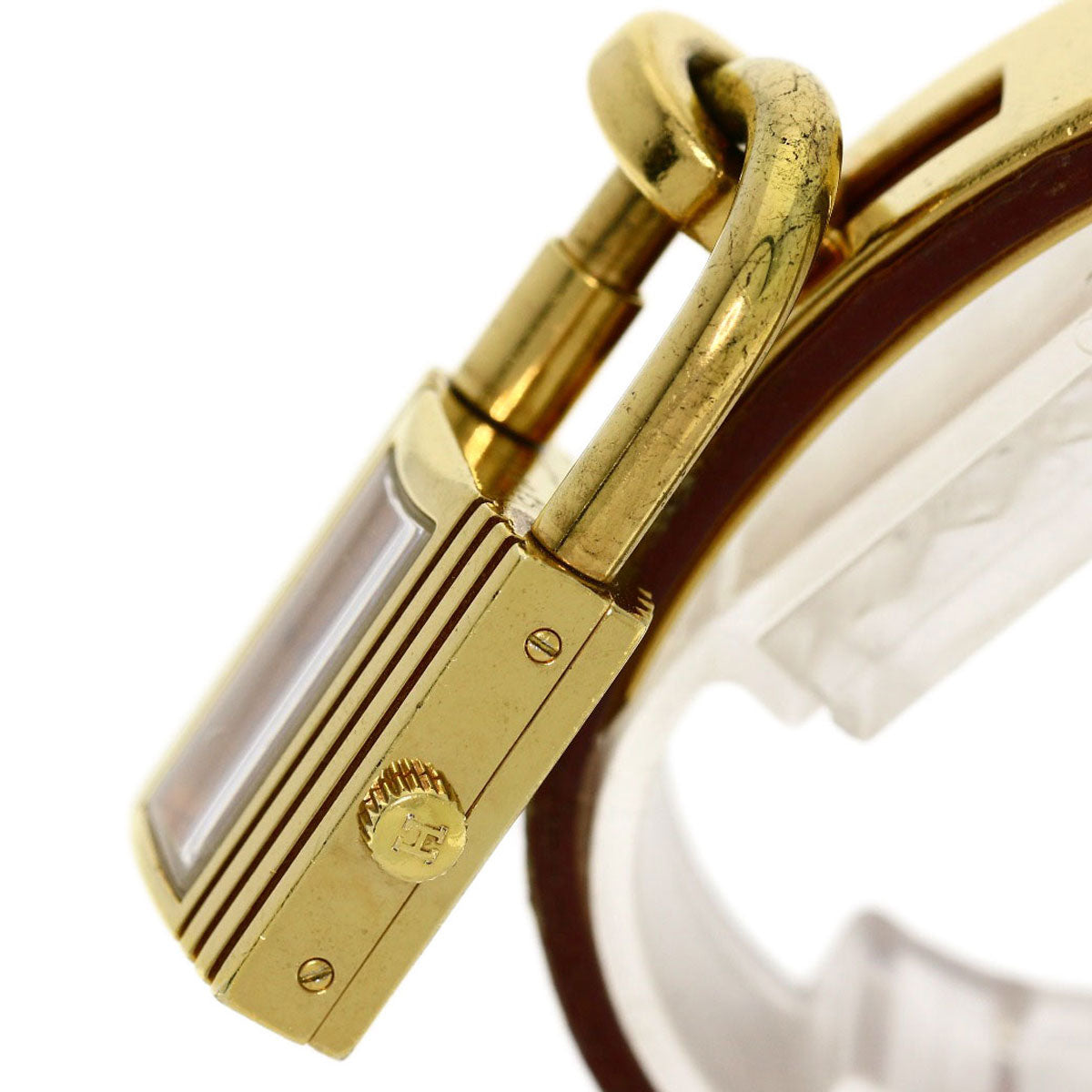 HERMES Kelly watch Watches Gold Plated/Leather Ladies