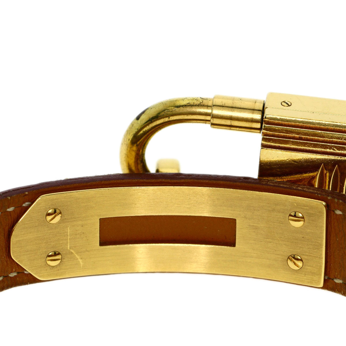 HERMES Kelly watch Watches Gold Plated/Leather Ladies