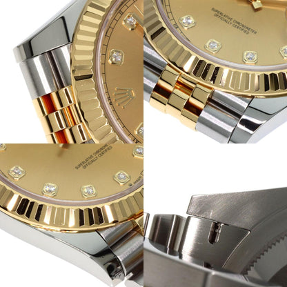 ROLEX Datejust 41 10P Diamond Watches 126333G Stainless Steel/SSxK18YG mens