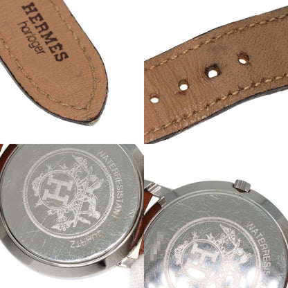 HERMES Serie Watches Stainless Steel/Leather mens