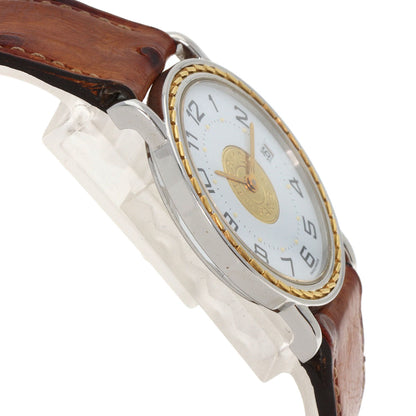 HERMES Serie Watches Stainless Steel/Leather mens
