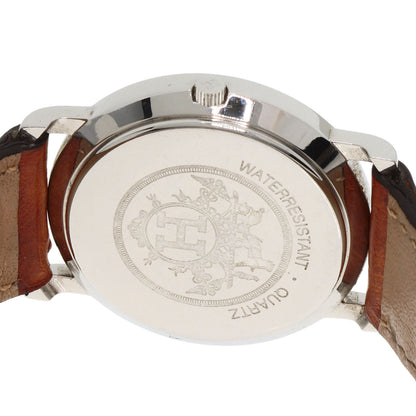 HERMES Serie Watches Stainless Steel/Leather mens