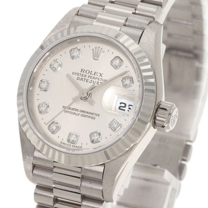 ROLEX DATEJUST 10P Diamond Watches 79179G K18 White Gold/K18 White Gold Ladies